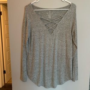 soft & sexy plush long sleeve shirt